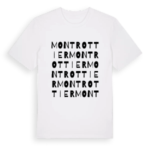 Montrottier ordlek t-shirt – ekologisk bomull t-shirt från Pinshirt
