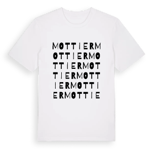 Mottier ordlek t-shirt – ekologisk bomull t-shirt från Pinshirt
