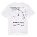 Nancy-sur-Cluses karta t-shirt