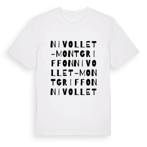 Nivollet-Montgriffon ordlek t-shirt – ekologisk bomull t-shirt från Pinshirt