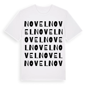 Novel ordlek t-shirt – ekologisk bomull t-shirt från Pinshirt
