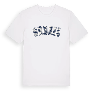 Orbeil college t-shirt – ekologisk bomull t-shirt från Pinshirt