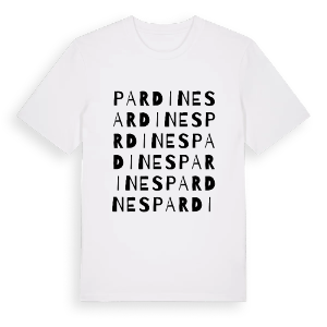 Pardines ordlek t-shirt – ekologisk bomull t-shirt från Pinshirt