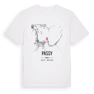 Passy karta t-shirt – ekologisk bomull t-shirt från Pinshirt