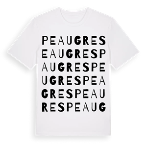 Peaugres ordlek t-shirt – ekologisk bomull t-shirt från Pinshirt