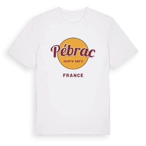 Pébrac cirkel t-shirt – ekologisk bomull t-shirt från Pinshirt