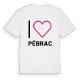 Jag älskar Pébrac t-shirt stort tryck