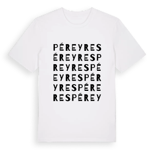 Péreyres ordlek t-shirt – ekologisk bomull t-shirt från Pinshirt