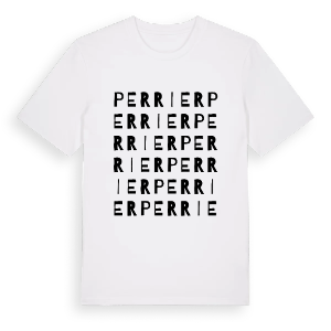 Perrier ordlek t-shirt – ekologisk bomull t-shirt från Pinshirt