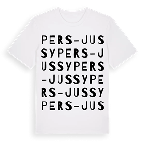 Pers-Jussy ordlek t-shirt – ekologisk bomull t-shirt från Pinshirt