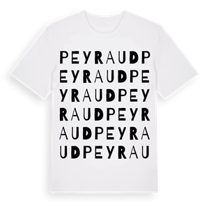 Peyraud ordlek t-shirt – ekologisk bomull t-shirt från Pinshirt
