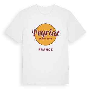 Peyriat cirkel t-shirt – ekologisk bomull t-shirt från Pinshirt