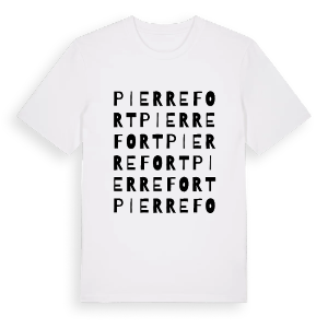 Pierrefort ordlek t-shirt – ekologisk bomull t-shirt från Pinshirt