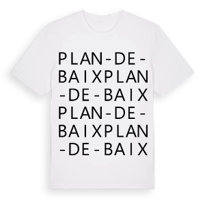 Plan-de-Baix ordlek t-shirt – ekologisk bomull t-shirt från Pinshirt
