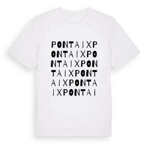 Pontaix ordlek t-shirt – ekologisk bomull t-shirt från Pinshirt