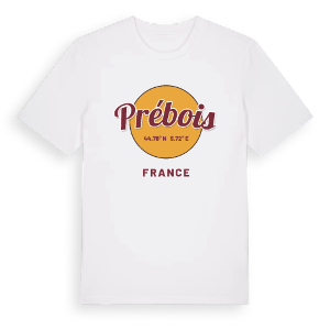 Prébois cirkel t-shirt – ekologisk bomull t-shirt från Pinshirt
