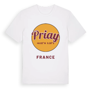 Priay cirkel t-shirt – ekologisk bomull t-shirt från Pinshirt