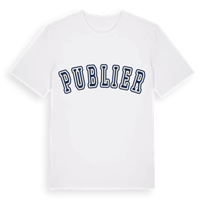 Publier college t-shirt – ekologisk bomull t-shirt från Pinshirt