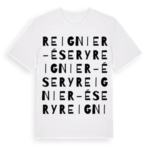 Reignier-Ésery ordlek t-shirt – ekologisk bomull t-shirt från Pinshirt