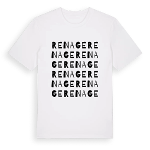 Renage ordlek t-shirt – ekologisk bomull t-shirt från Pinshirt