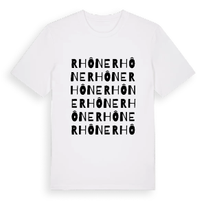Rhône ordlek t-shirt – ekologisk bomull t-shirt från Pinshirt