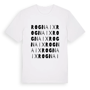 Rognaix ordlek t-shirt – ekologisk bomull t-shirt från Pinshirt