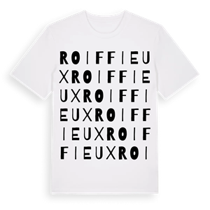 Roiffieux ordlek t-shirt – ekologisk bomull t-shirt från Pinshirt