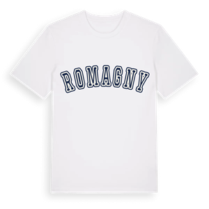 Romagny college t-shirt – ekologisk bomull t-shirt från Pinshirt