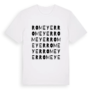 Romeyer ordlek t-shirt – ekologisk bomull t-shirt från Pinshirt