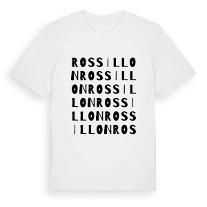 Rossillon ordlek t-shirt – ekologisk bomull t-shirt från Pinshirt