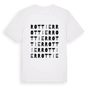 Rottier ordlek t-shirt – ekologisk bomull t-shirt från Pinshirt