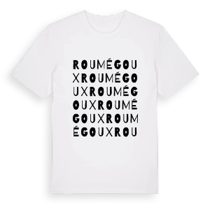 Roumégoux ordlek t-shirt – ekologisk bomull t-shirt från Pinshirt