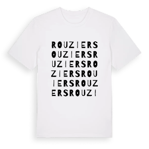 Rouziers ordlek t-shirt – ekologisk bomull t-shirt från Pinshirt
