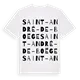 Saint-André-de-Boëge ordlek t-shirt