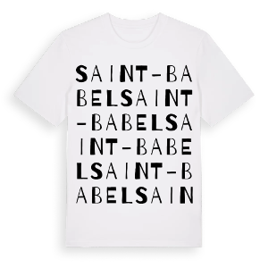 Saint-Babel ordlek t-shirt – ekologisk bomull t-shirt från Pinshirt