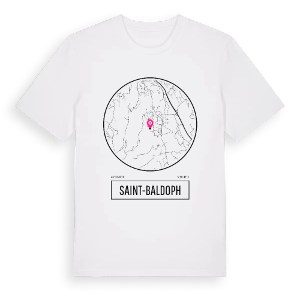 Saint-Baldoph t-shirt – ekologisk bomull t-shirt från Pinshirt
