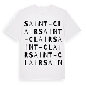 Saint-Clair ordlek t-shirt – ekologisk bomull t-shirt från Pinshirt
