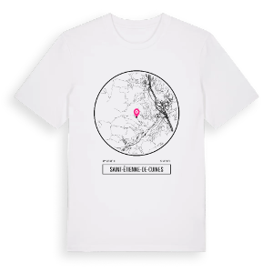 Saint-Étienne-de-Cuines t-shirt – ekologisk bomull t-shirt från Pinshirt