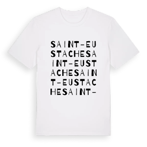 Saint-Eustache ordlek t-shirt – ekologisk bomull t-shirt från Pinshirt