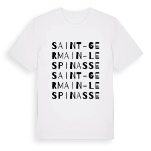 Saint-Germain-Lespinasse ordlek t-shirt – ekologisk bomull t-shirt från Pinshirt
