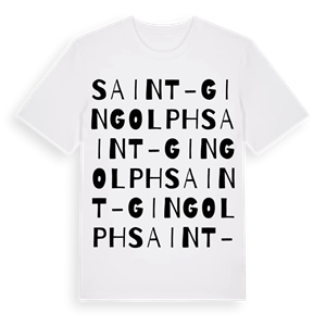 Saint-Gingolph ordlek t-shirt – ekologisk bomull t-shirt från Pinshirt