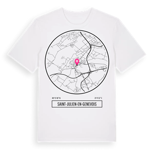 Saint-Julien-en-Genevois t-shirt – ekologisk bomull t-shirt från Pinshirt