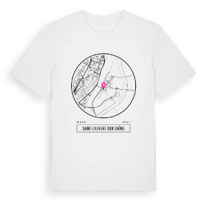 Saint-Laurent-sur-Saône t-shirt – ekologisk bomull t-shirt från Pinshirt