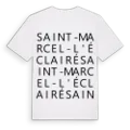 Saint-Marcel-l'Éclairé ordlek t-shirt