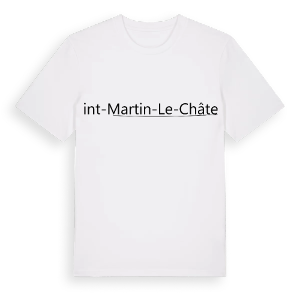 Saint-Martin-le-Châtel hjärta t-shirt – ekologisk bomull t-shirt från Pinshirt