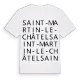 Saint-Martin-le-Châtel ordlek t-shirt