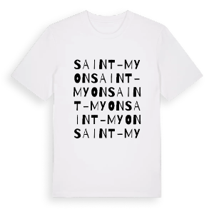 Saint-Myon ordlek t-shirt – ekologisk bomull t-shirt från Pinshirt