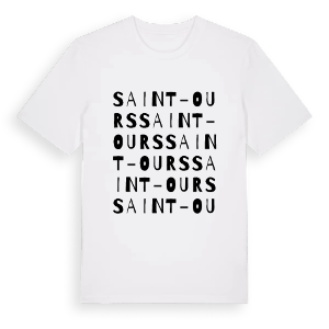 Saint-Ours ordlek t-shirt – ekologisk bomull t-shirt från Pinshirt