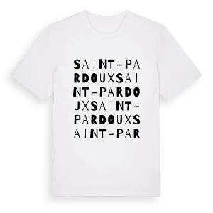 Saint-Pardoux ordlek t-shirt – ekologisk bomull t-shirt från Pinshirt