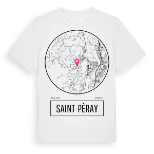 Saint-Péray t-shirt – ekologisk bomull t-shirt från Pinshirt